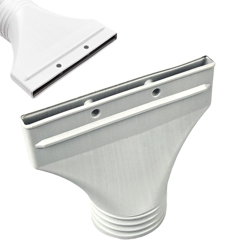 Plastic Flat Exhaust Nozzle Adapter For Window Air Vent Exhaust Pipe Connector For Air Conditioning 6