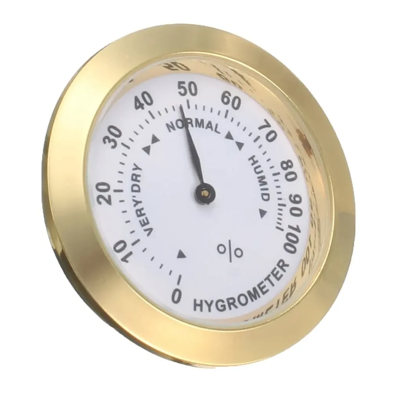 Moisture Meter For Cigar Tobacco Humidors With Glass Lens And Humidity Gauge 2
