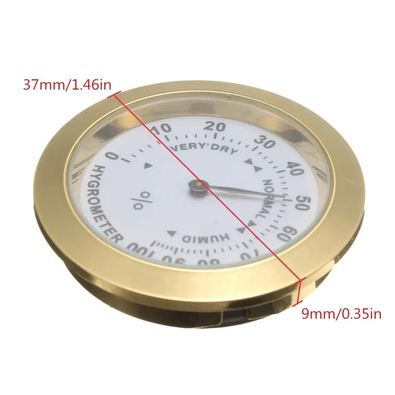Moisture Meter For Cigar Tobacco Humidors With Glass Lens And Humidity Gauge 3