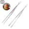 Stainless Steel Tweezers For Cooking BBQ And Bartending ExtraLong Fine Tongs For Kitchen Use 0