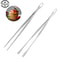 Stainless Steel Tweezers For Cooking BBQ And Bartending ExtraLong Fine Tongs For Kitchen Use 0