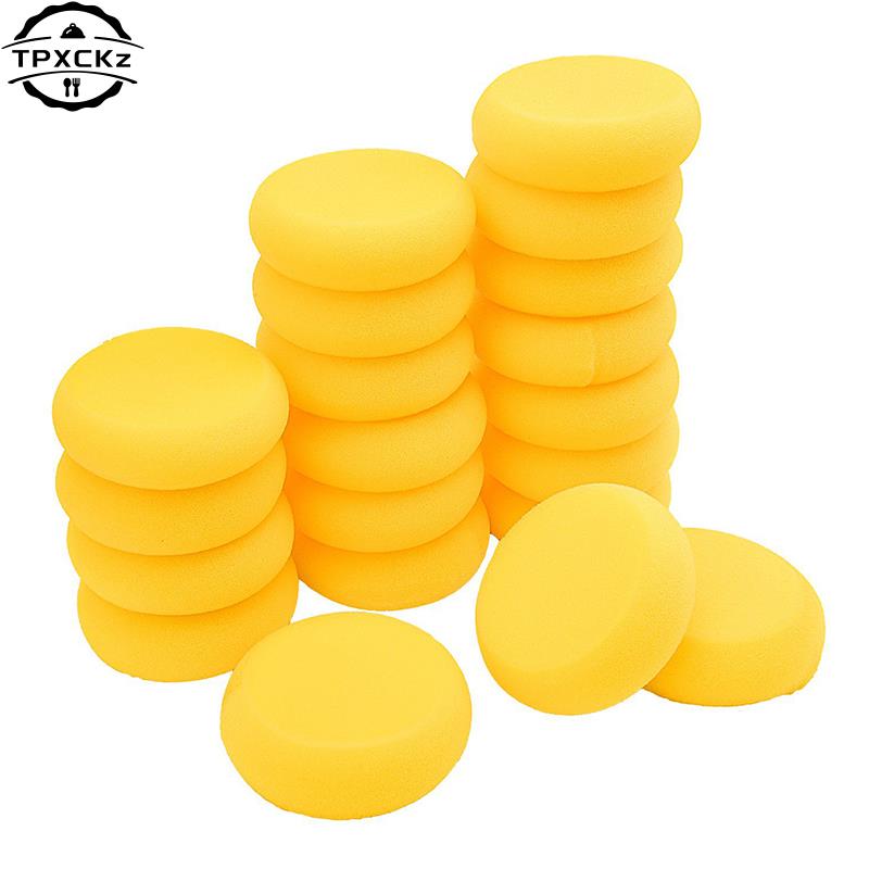 Round Ceramic Foam Sponge Set for Pottery Tools Coloring Sculpting Cleaning
