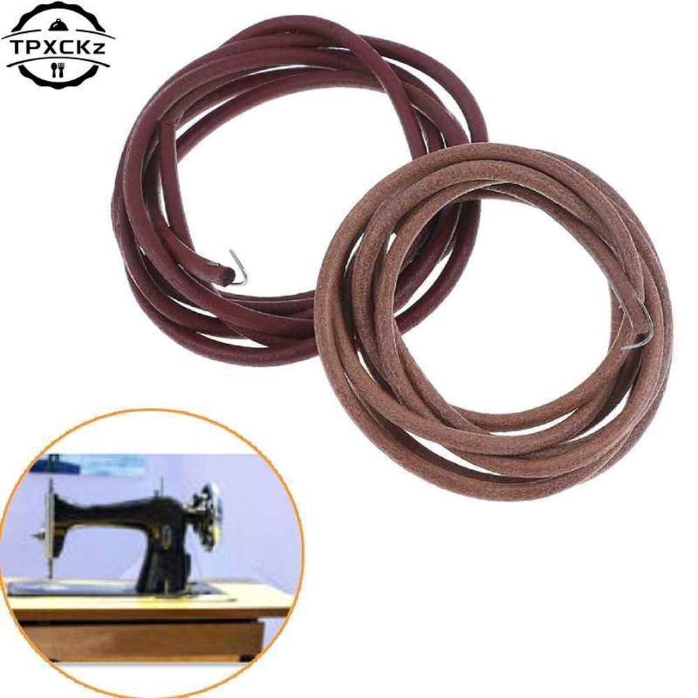 Leather Belt Treadle Parts With Hook For Singer Sewing Machine Household Accessory For Vintage Mach 6