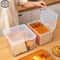 Airtight Bread Box, Kitchen Dispenser for Bread and Cake, Clear Refrigerator Storage Container