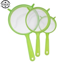 plastic fine mesh strainer sifter tea juice flour colander baking tools sieve pastry kitchen accessories