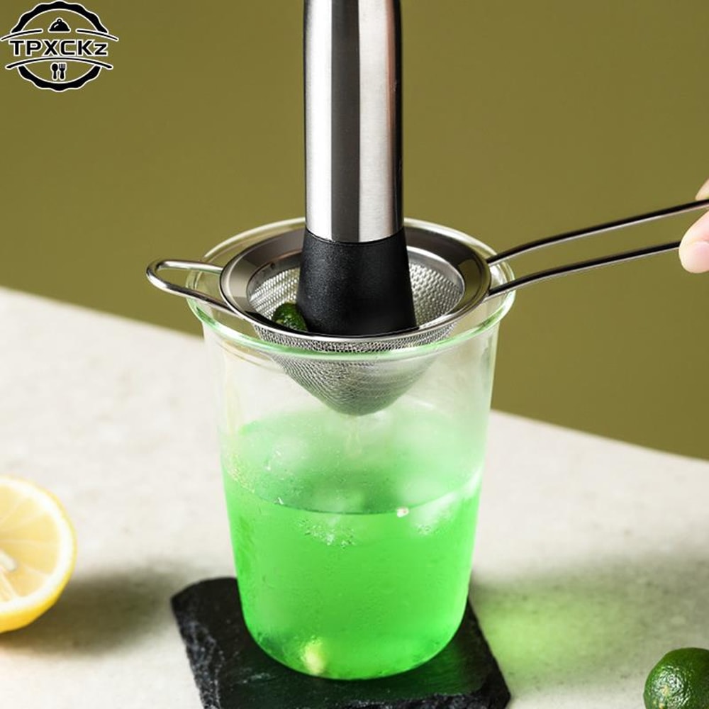 Cocktail Strainer Stainless Steel Conical Bar Tool For Beer Juice Coffee Oil Fine Mesh Spoon Strain 3