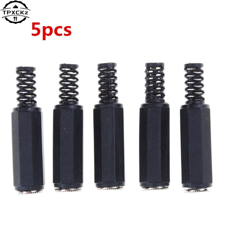 USB Female Stereo Audio Converter Cord Aux Jack Plug MP3 Adapter Black