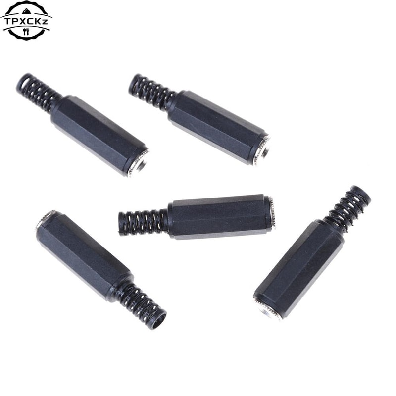 USB Female Stereo Audio Converter Cord Aux Jack Plug MP3 Adapter Black