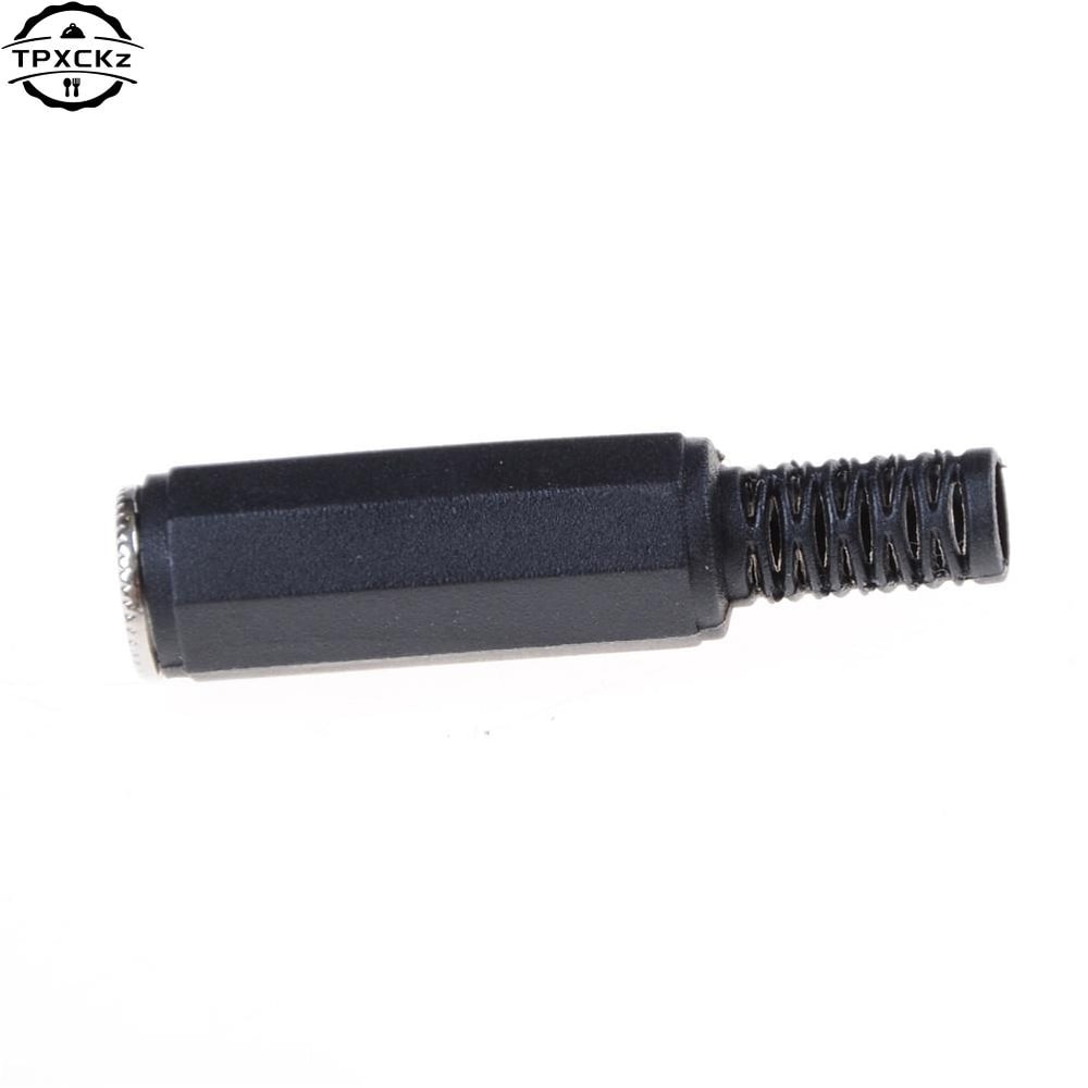 USB Female Stereo Audio Converter Cord Aux Jack Plug MP3 Adapter Black