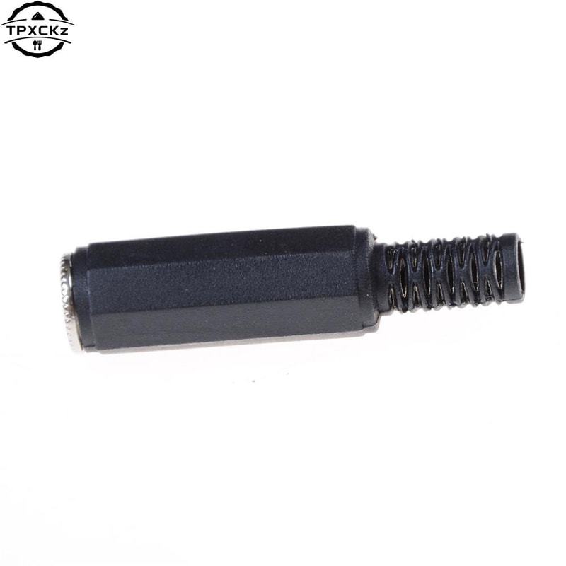 USB Female Stereo Audio Converter Cord Aux Jack Plug MP3 Adapter Black