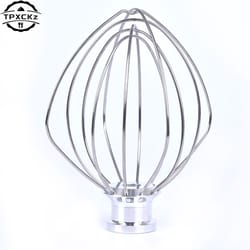 electric mixer stainless steel wire whip, kitchen aid stand mixer whisk attachment replacement accessory