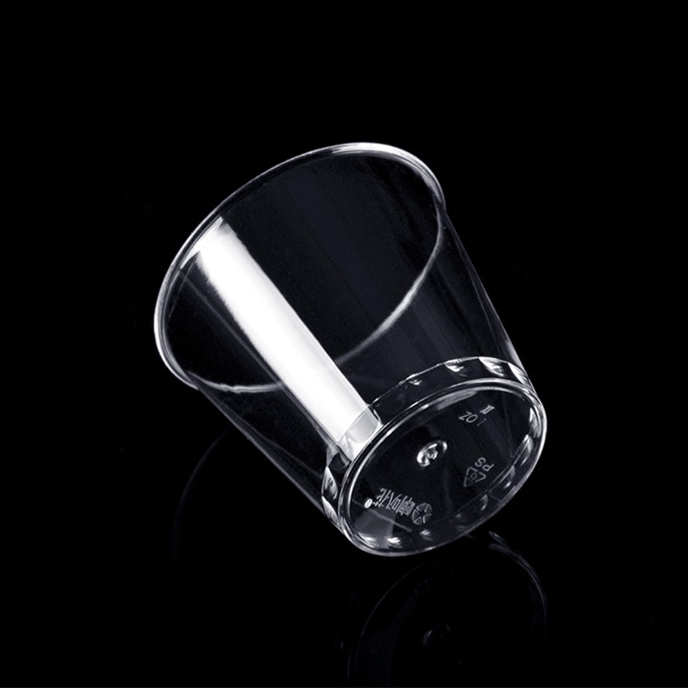 Mini Clear Plastic Disposable Party Shot Glasses Jelly Cups Tumblers For Birthday Kitchen Accessori 3