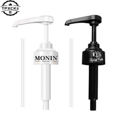 syrup bottle nozzle pump durable plastic push-type pressure oil sprayer for kitchen liquid dispenser bottle head replace