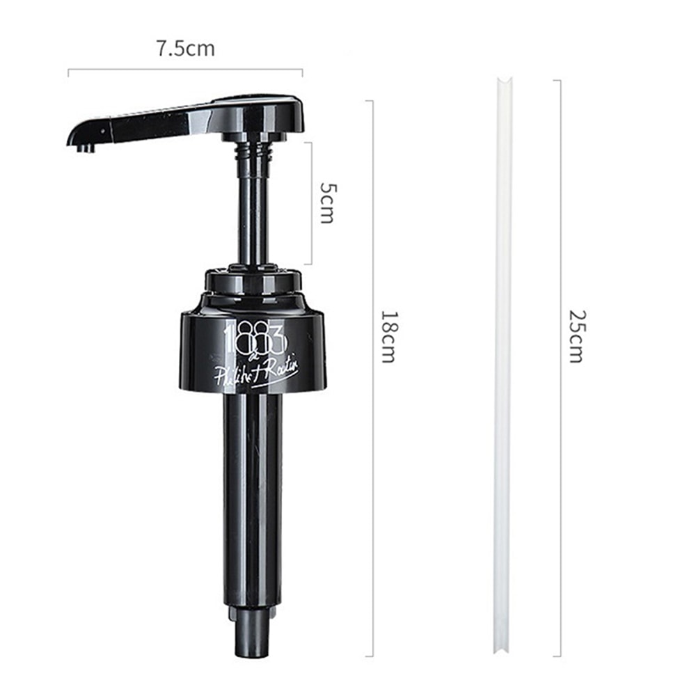 Syrup Bottle Nozzle Pump Durable Plastic Pushtype Pressure Oil Sprayer For Kitchen Liquid Dispenser 6