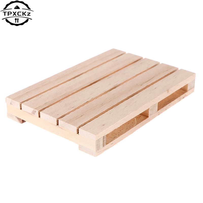 Wooden Pallet Coasters, Mini Beverage Coasters for Hot and Cold Drinks, Flower Pot Cushion