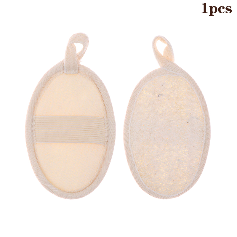 Soft Shower Brush Natural Loofah Exfoliating Sponge Body Scrubber Cleaner Pad Skin Care Tool 7