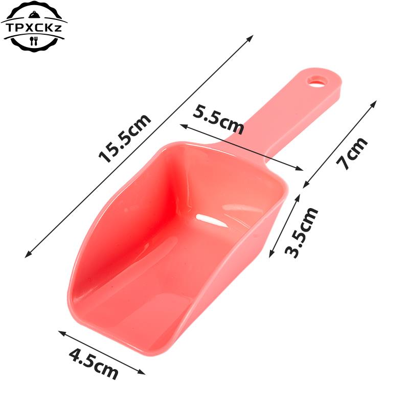 Plastic Bar Candy Scoop Shovel Round Bar Pub Home Ice Cubes Spice Candy Flour Nut Scoop Spoon Weddi 4