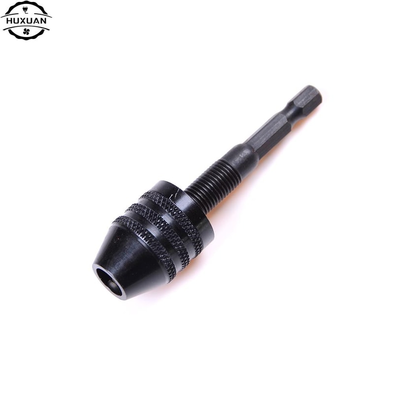 New Keyless Drill Chuck Adapter Hex Shank Power Tool Drill Bits Impact Driver Screwdriver 4