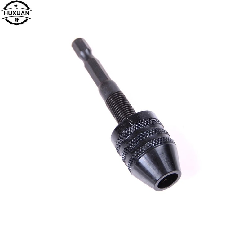 New Keyless Drill Chuck Adapter Hex Shank Power Tool Drill Bits Impact Driver Screwdriver 3