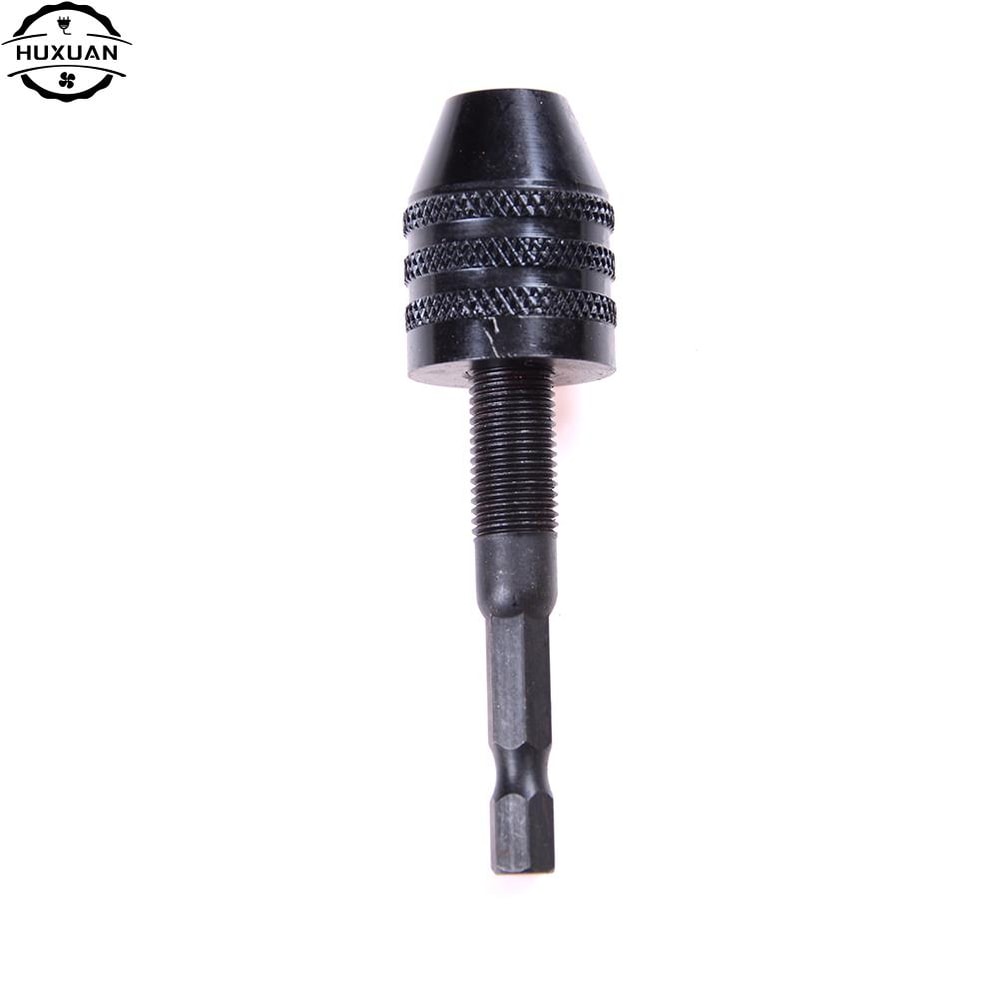 New Keyless Drill Chuck Adapter Hex Shank Power Tool Drill Bits Impact Driver Screwdriver 5
