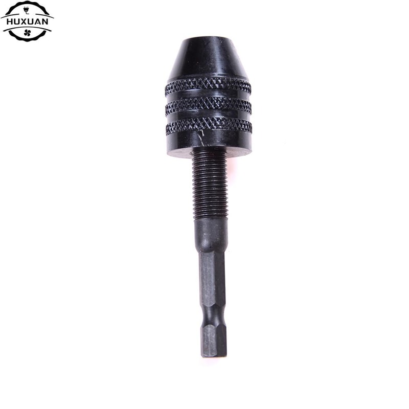 New Keyless Drill Chuck Adapter Hex Shank Power Tool Drill Bits Impact Driver Screwdriver 5