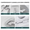 Doubleuse Silicone Toilet Brush Bathroom Wall Cleaning Tool Set Nondead Angle Toilet Brush Wall Han 3