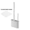 Doubleuse Silicone Toilet Brush Bathroom Wall Cleaning Tool Set Nondead Angle Toilet Brush Wall Han 4
