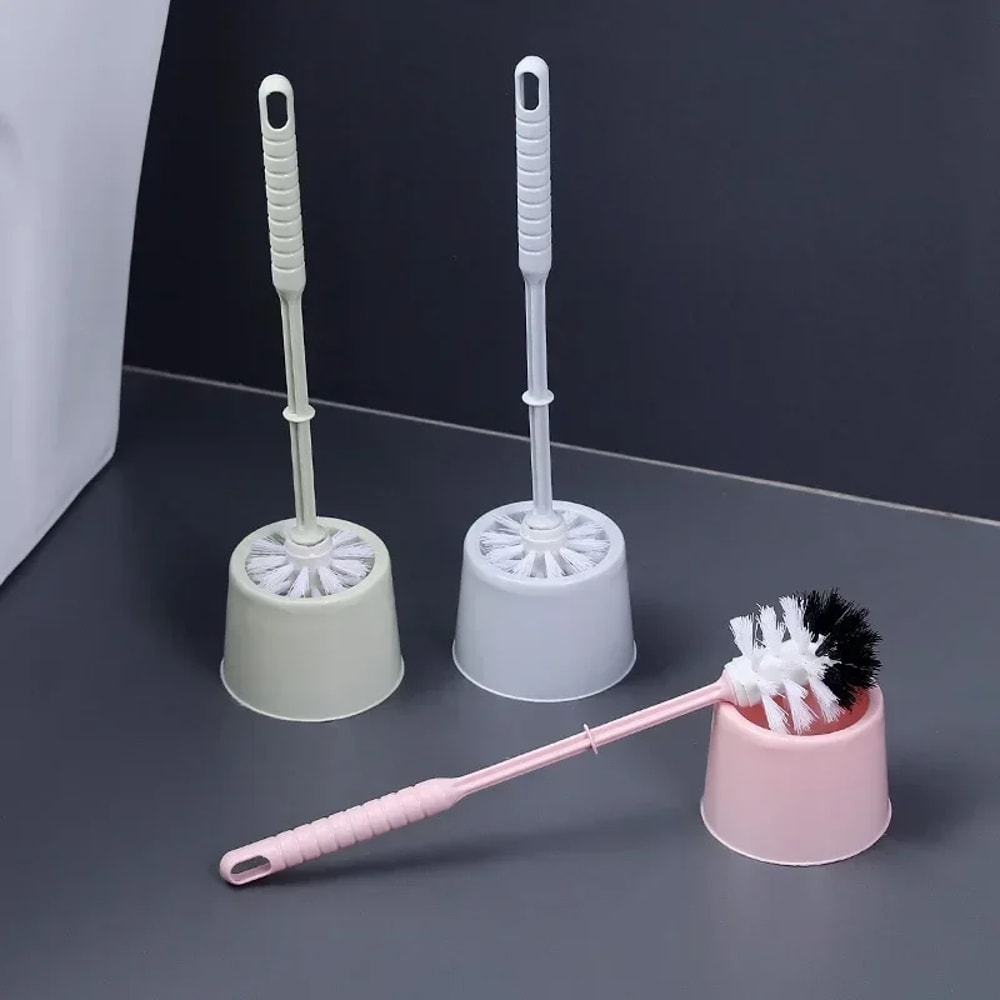 Luxury Toilet Brush For Home Use With Long Handle Soft Bristle Cleaning Brush For Bathroom No Dead 0
