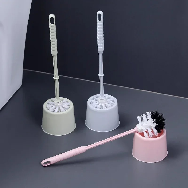 Luxury Toilet Brush For Home Use With Long Handle Soft Bristle Cleaning Brush For Bathroom No Dead 0