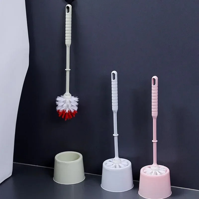 Luxury Toilet Brush For Home Use With Long Handle Soft Bristle Cleaning Brush For Bathroom No Dead 4