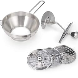 stainless steel potato masher manual food mashing tool for vegetables, fruits, pumpkin puree press, kitchen accessories