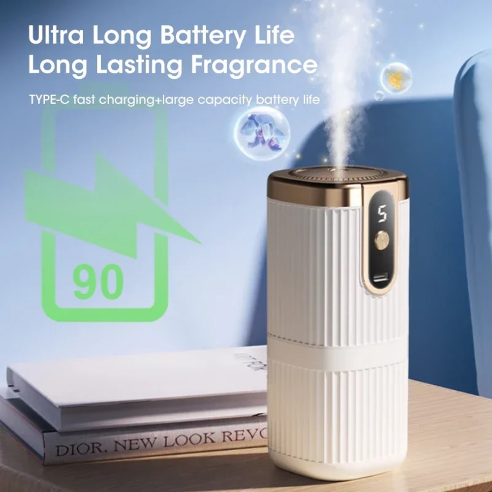 Rechargeable Mini Essential Oil Diffuser Aromatherapy Machine Large Mist Air Humidifier For Home Ca 1