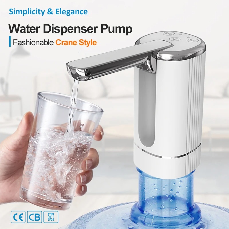 Electric Water Dispenser Pump Mini Portable Foldable USB Bottle Pump Household Automatic 1