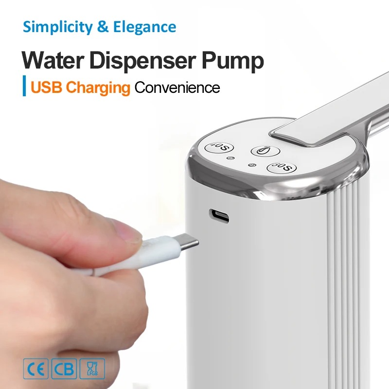 Electric Water Dispenser Pump Mini Portable Foldable USB Bottle Pump Household Automatic 4
