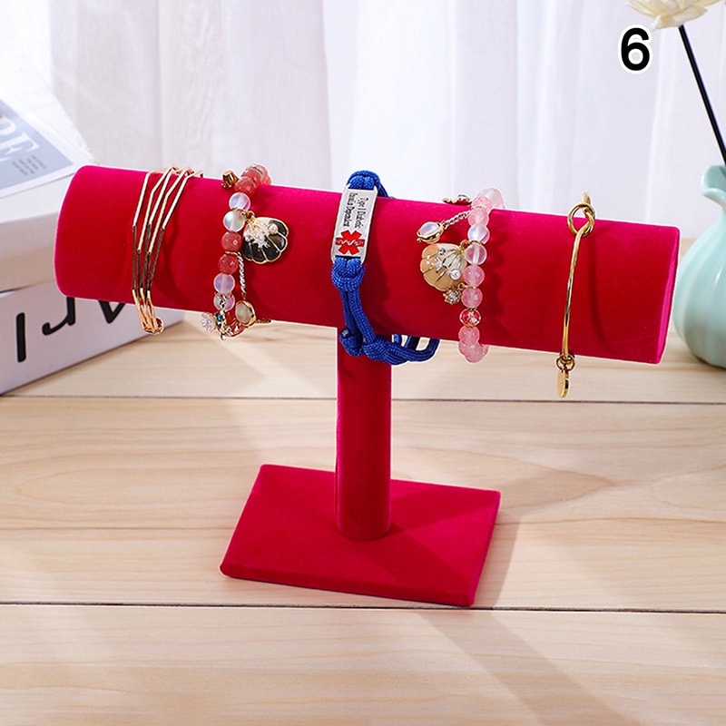 Detachable Bracelet Display Stand Grey Velvet Jewelry Organizer Jewelry Holder For Watches And Brac 5