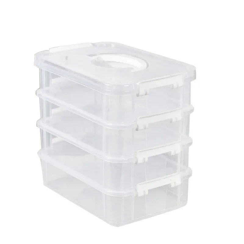 Building Blocks Storage Box Transparent Visibility Tool Classification Boxes Stackable Storage 7