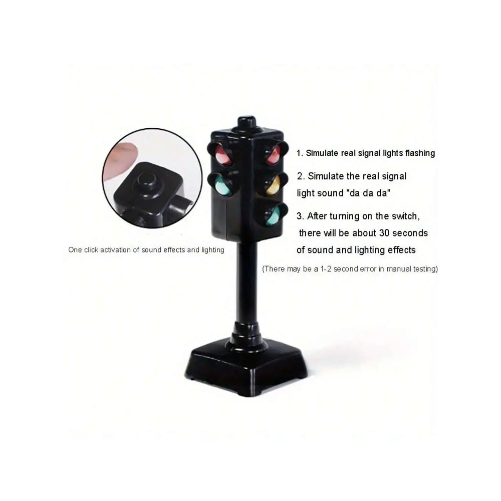 Mini Traffic Signs Road Light Block Children Safety Education Kids Puzzle Traffic Light Toy Kids Gi 2