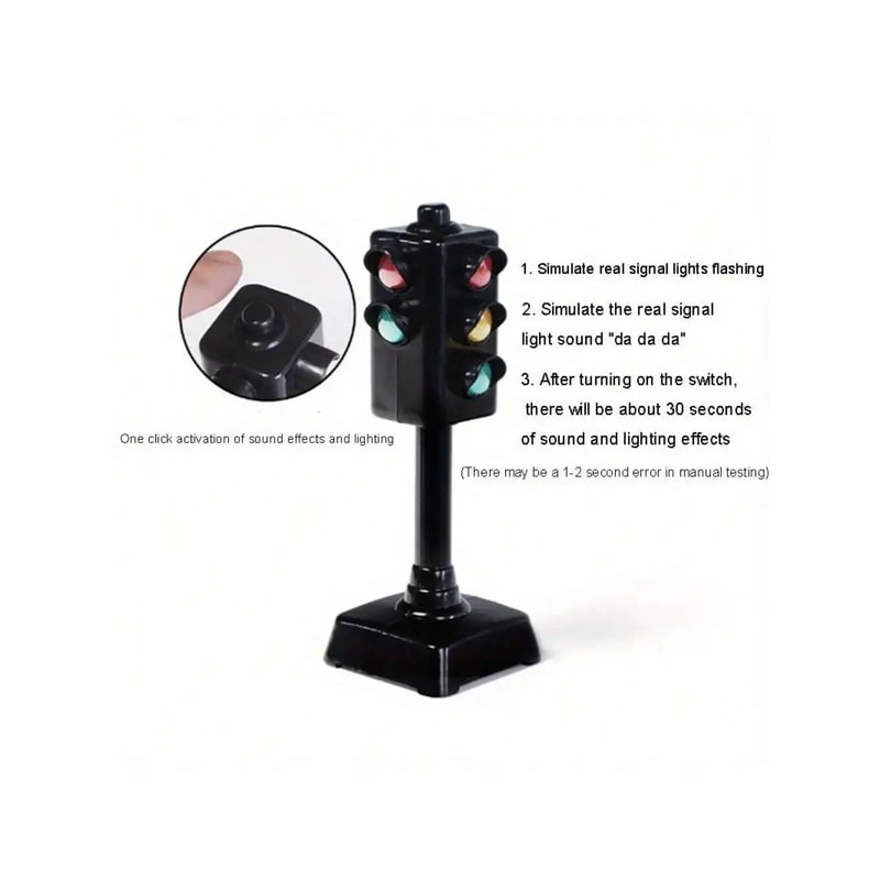 Mini Traffic Signs Road Light Block Children Safety Education Kids Puzzle Traffic Light Toy Kids Gi 2