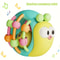 Early Education Hand-Held Baby Rattle Snail Puzzle Plastic Ball Colorful Festival Gift for Babies