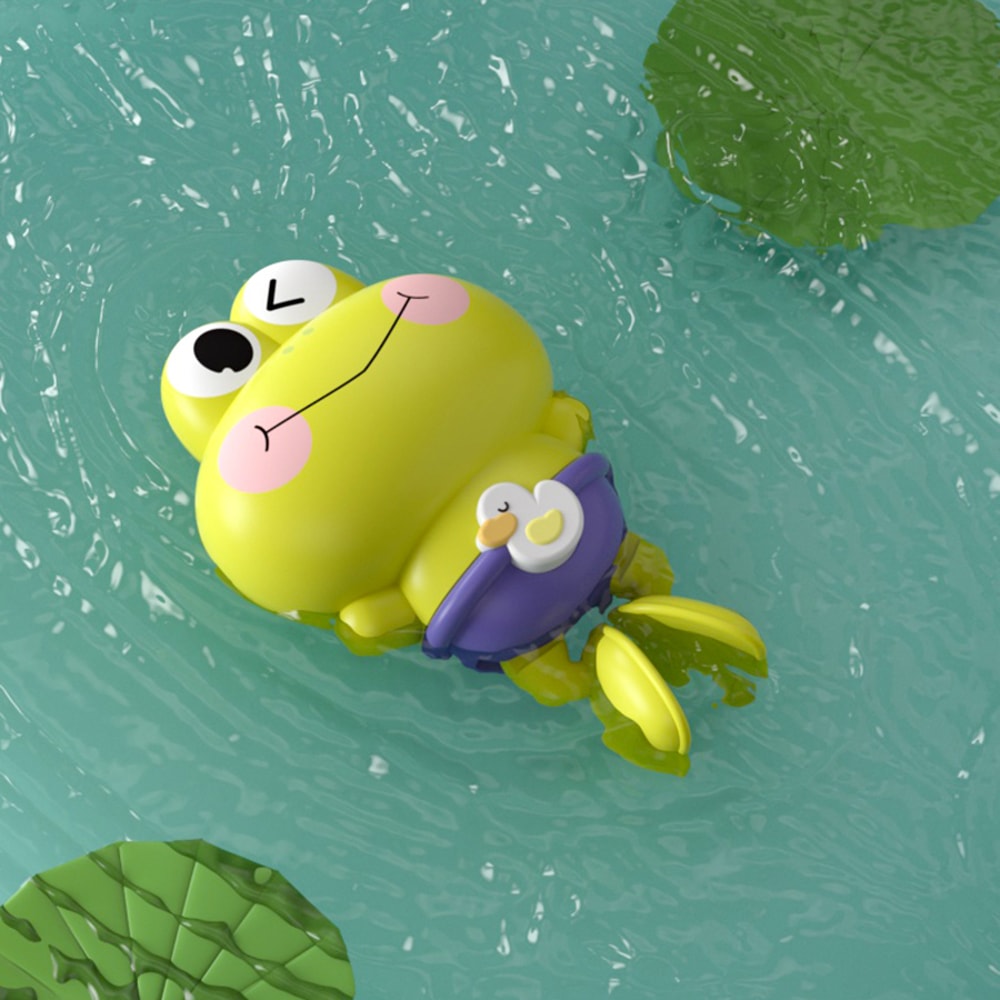 Montessori Water Toy For Kids WindUp Swimming Frog Bath Toy No Battery MoldFree ABS For Toddlers 5