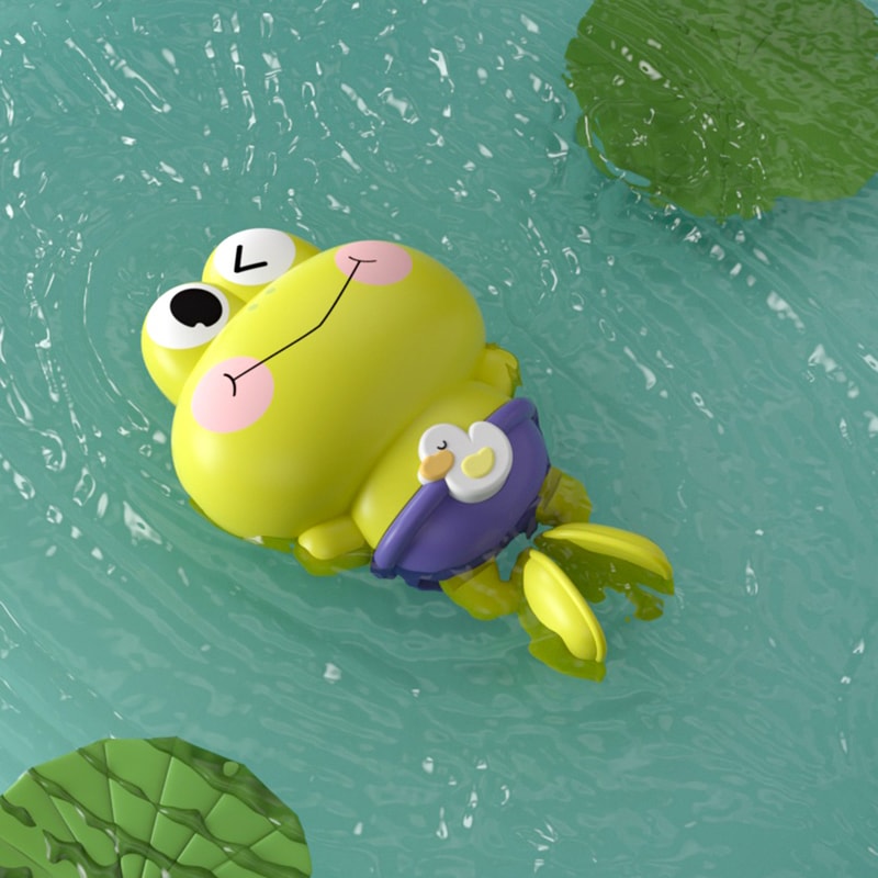 Montessori Water Toy For Kids WindUp Swimming Frog Bath Toy No Battery MoldFree ABS For Toddlers 5