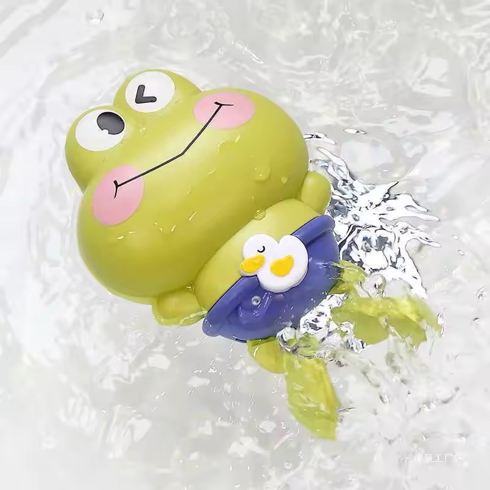 Montessori Water Toy For Kids WindUp Swimming Frog Bath Toy No Battery MoldFree ABS For Toddlers 3