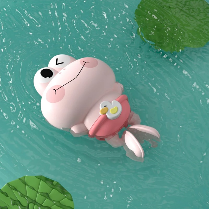 Montessori Water Toy For Kids WindUp Swimming Frog Bath Toy No Battery MoldFree ABS For Toddlers 6