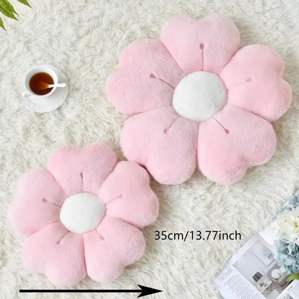 Daisy Seat Cushion Sunflower Pillow Flower Mat Plush Toy Mat Office Mat Christmas Gift 2