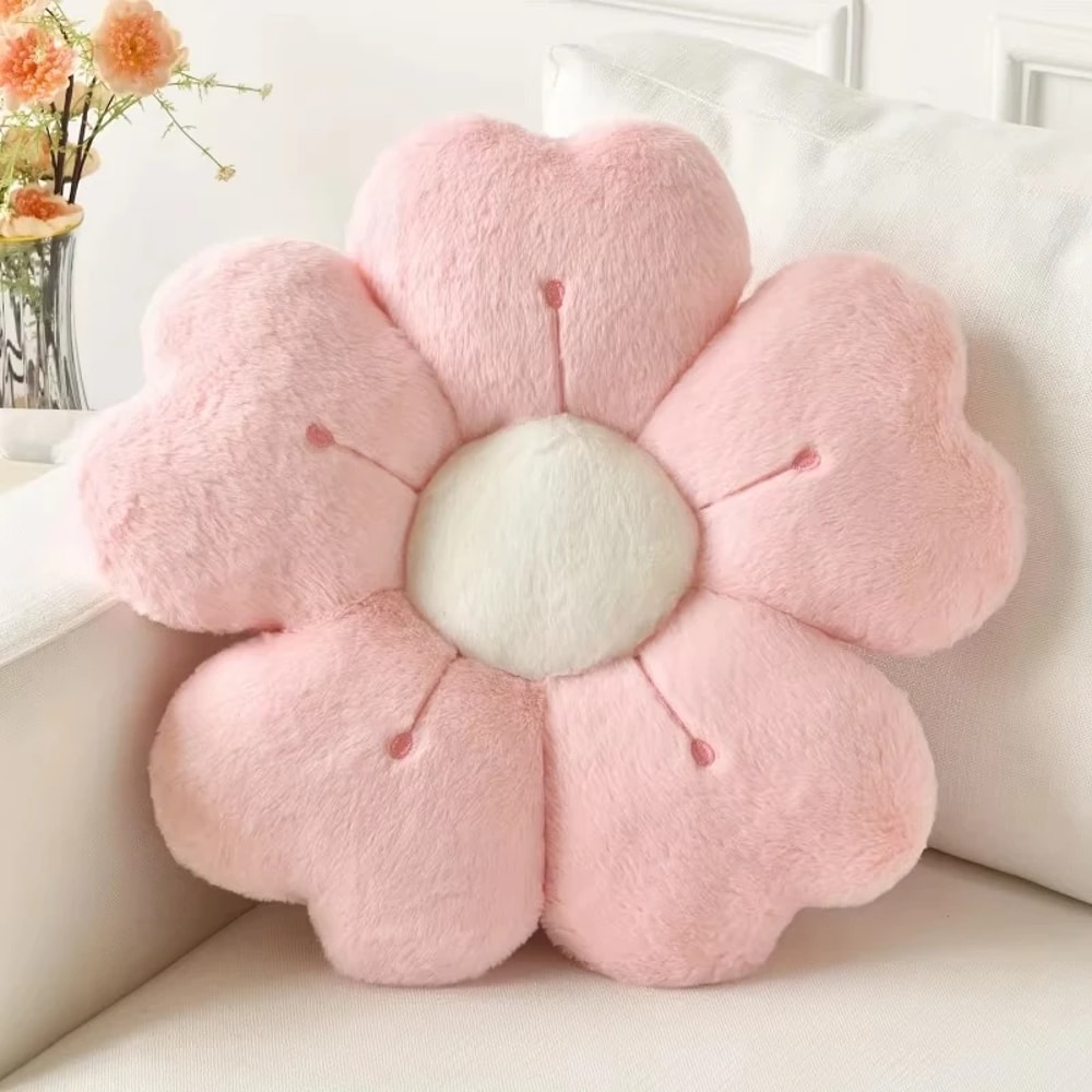 Daisy Seat Cushion Sunflower Pillow Flower Mat Plush Toy Mat Office Mat Christmas Gift 7