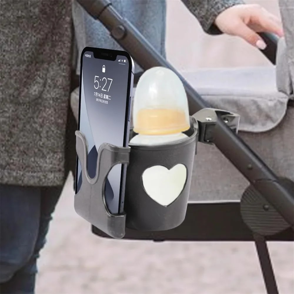 Baby Stroller Bottle And Phone Stand Baby Stroller Cup Holder Accessories 0