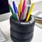 PVC TireShaped Pen Holder Fun Desk Organizer Ideal For Office And School Supplies Painted Finish 0