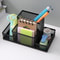 Desk Organizer Caddy With Mesh Design Pencil Holder And Storage Baskets Compartments For Desktop Ac 5