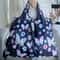 Portable Folding Shopping Bag Butterfly Flower Printing Grocery Bag Ecofriendly Reusable Highcapaci 0