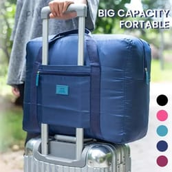 lightweight foldable fashion travel duffel bag for men and women weekender overnight carry on luggage tote